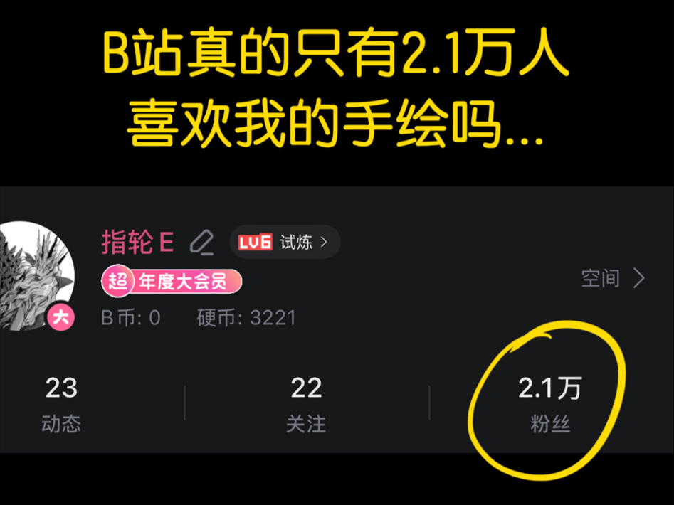 B站真的只有2.1万人喜欢我的画吗