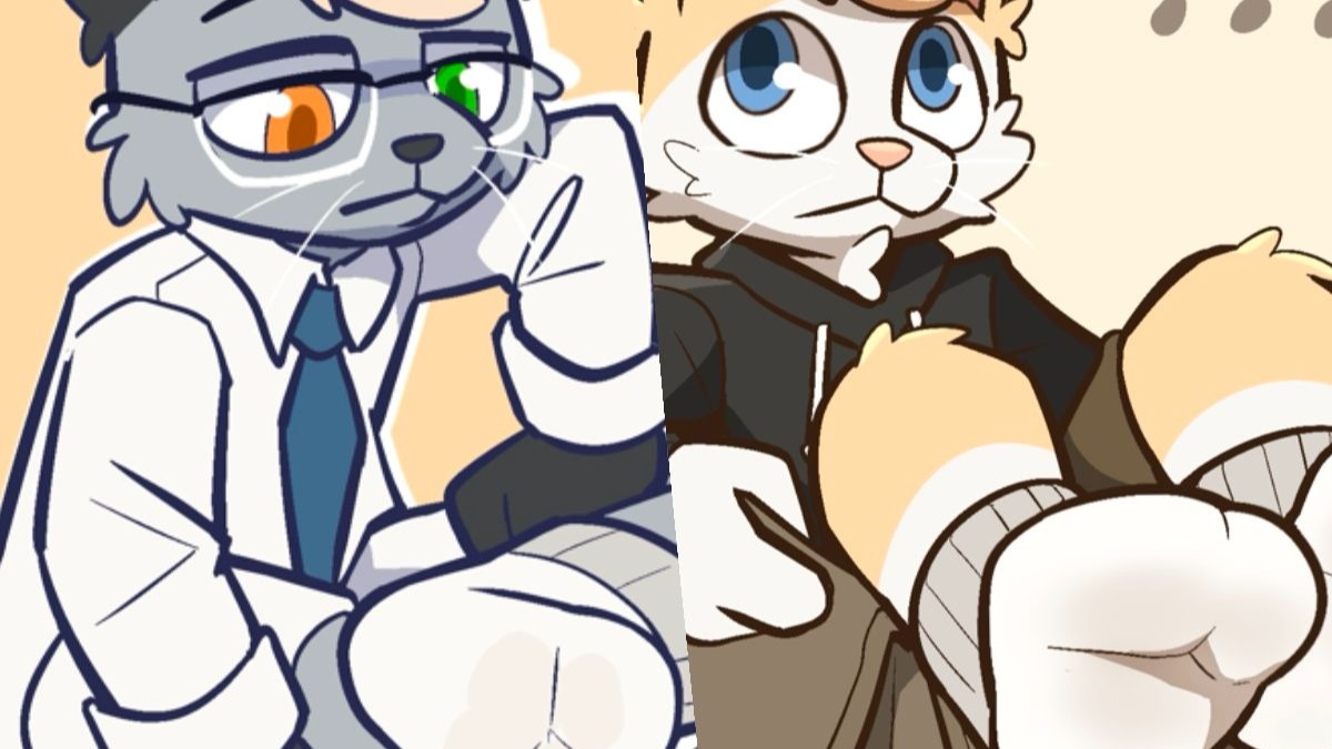 【绘画过程】两只猫猫