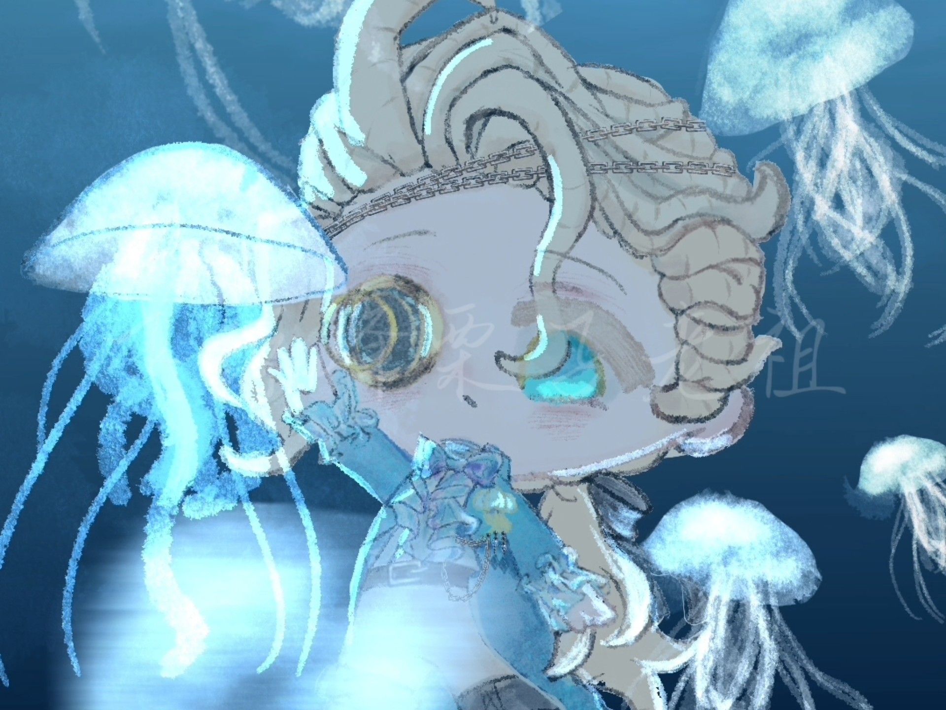 宝宝你是个小发光水母