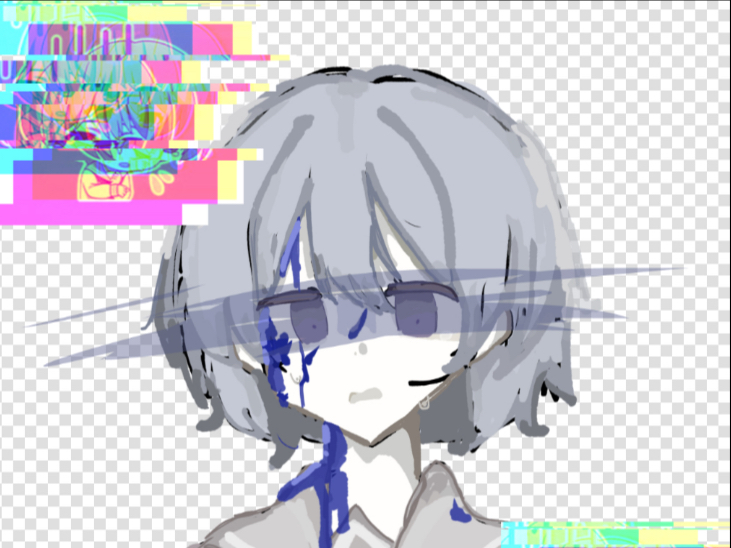 【青鬼蓝/绘画过程】“查无此人”