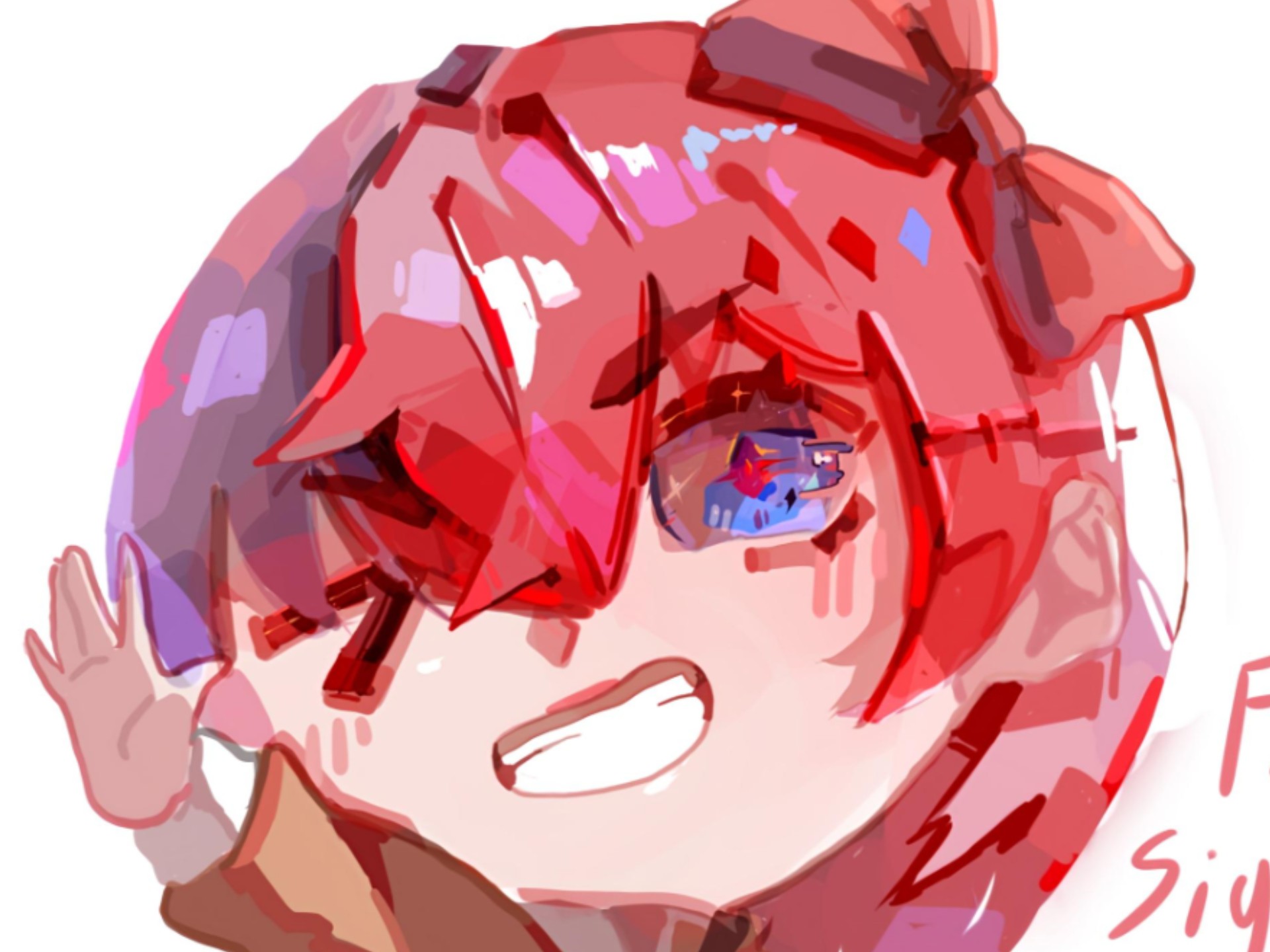 教泥画宝石头发