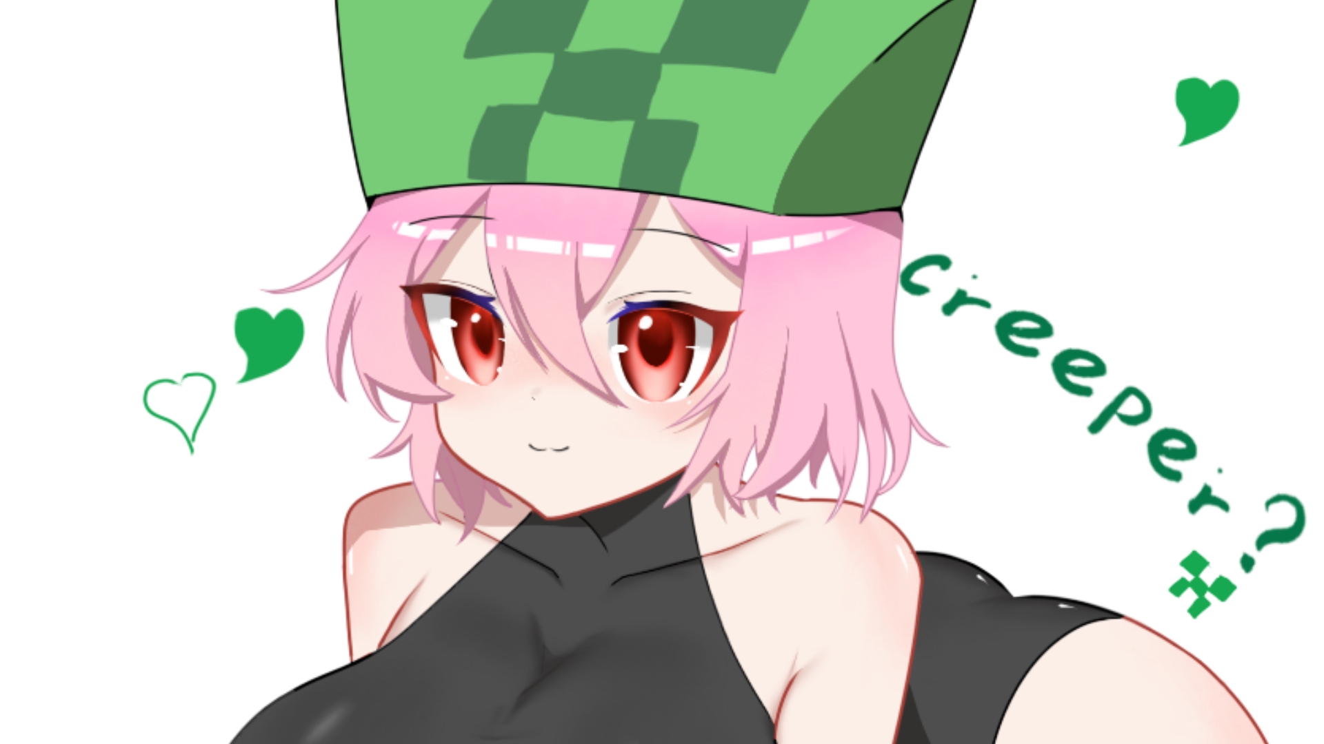 （绘画过程）苦力怕娘