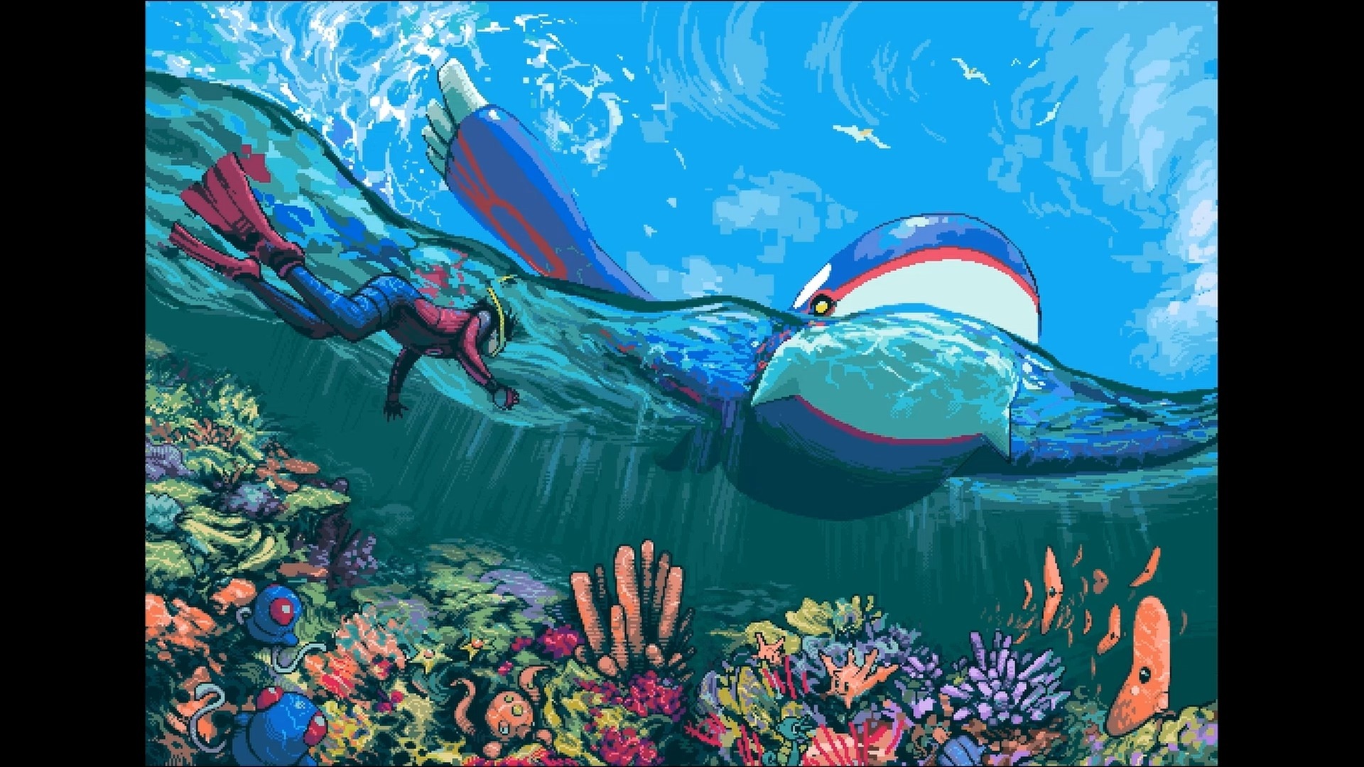 【像素画】海中遭遇