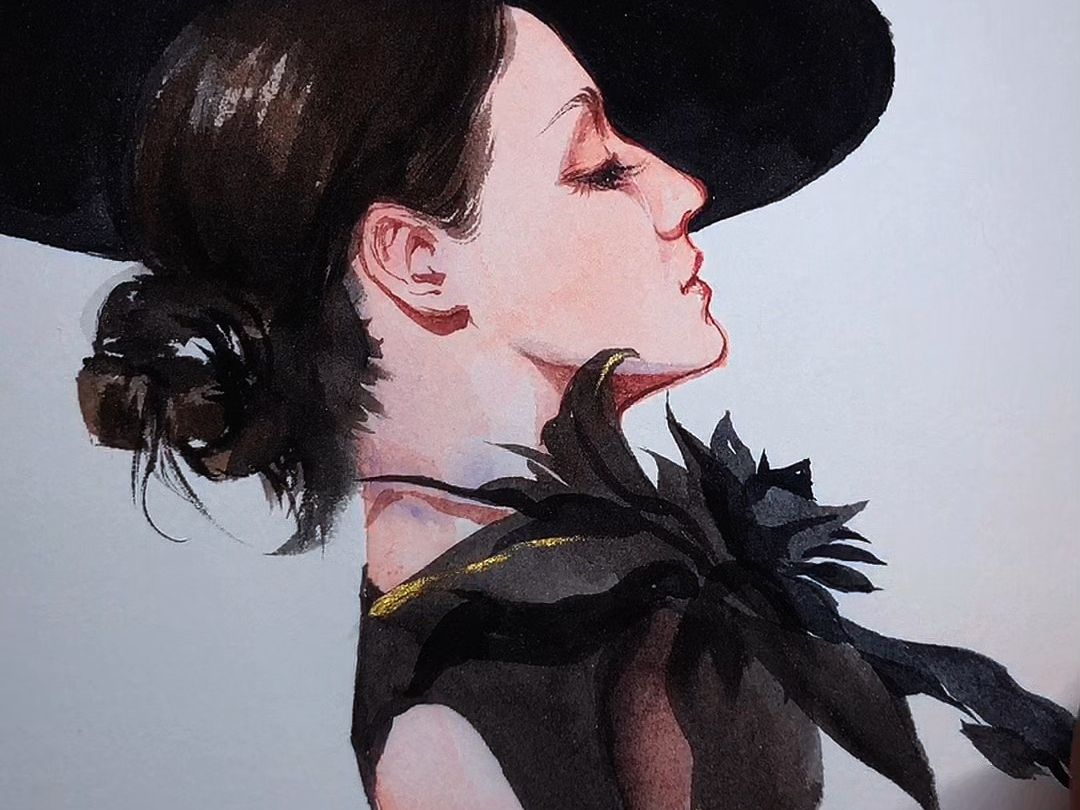 【水彩】啊啊迪丽热巴的新造型绝美啊