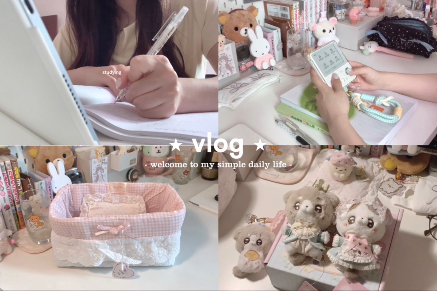 ☆vlog：六月の宅家日记*早餐^日语学习、拆萌物、奶油蘑菇意面