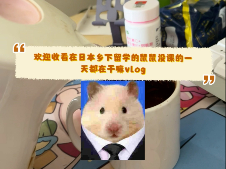 在日本乡下国公立大学留学的鼠鼠没课的一天都在干嘛vlog