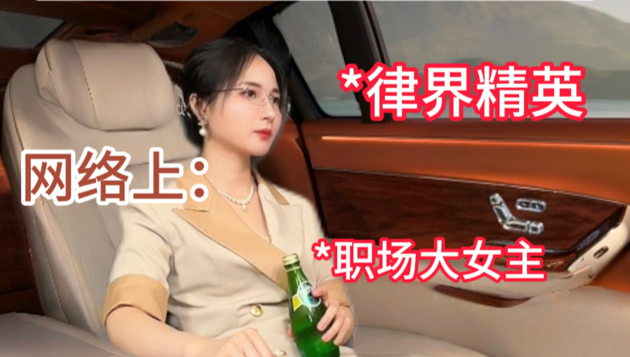 网上的精致律师VS实际上的我