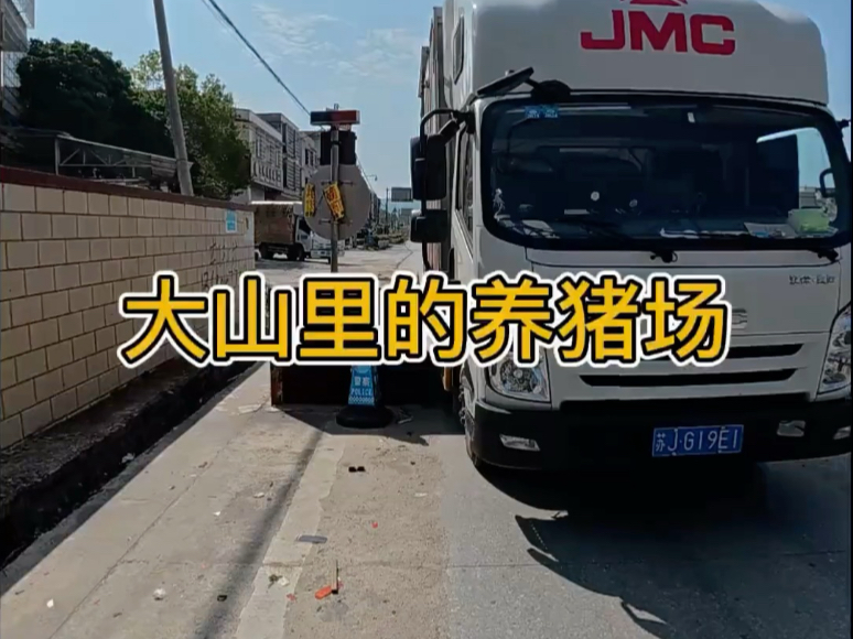 一人一车跑货运，大山里的养猪场卡车司机日常