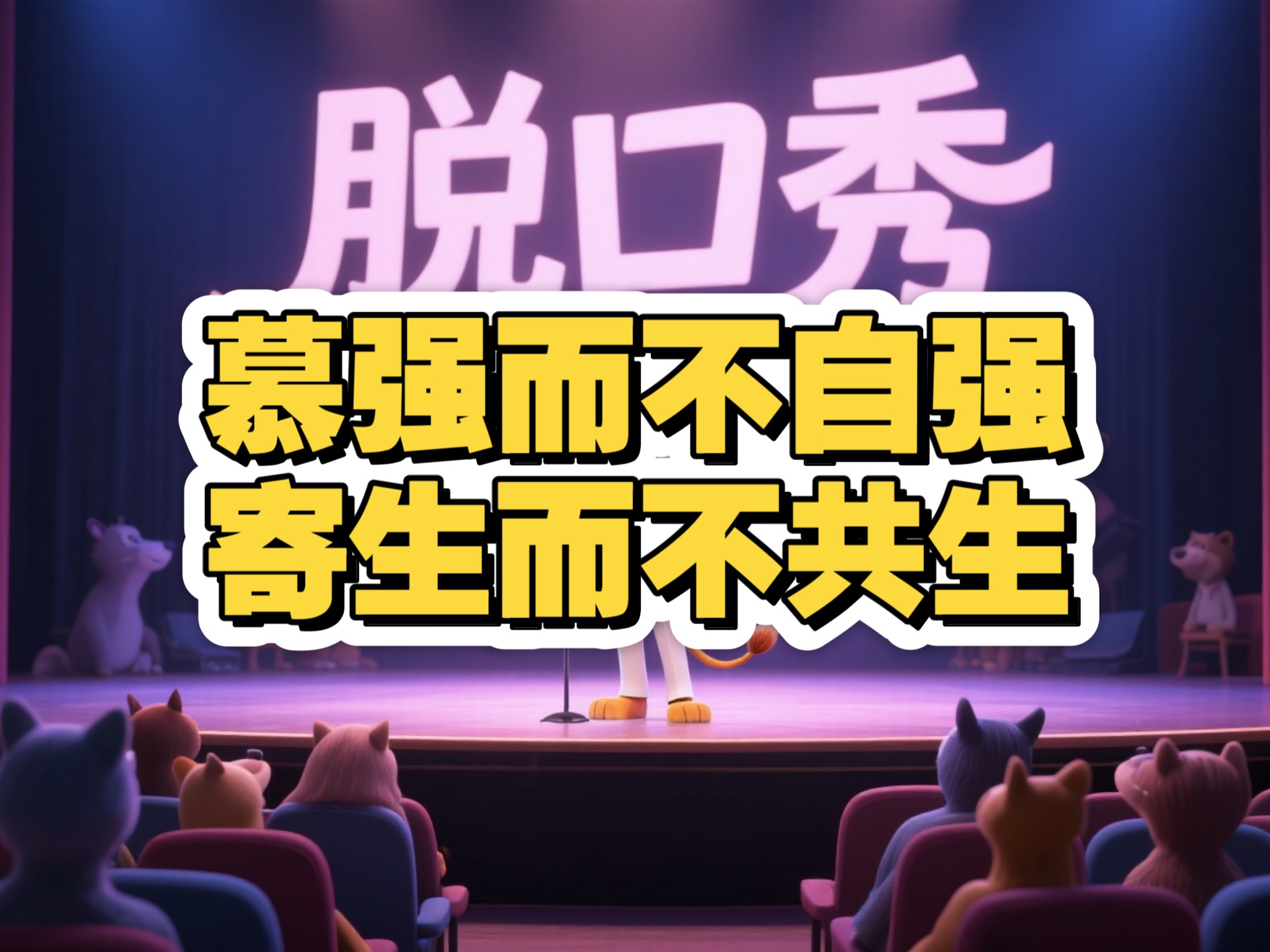 慕强而不自强，寄生而不共生