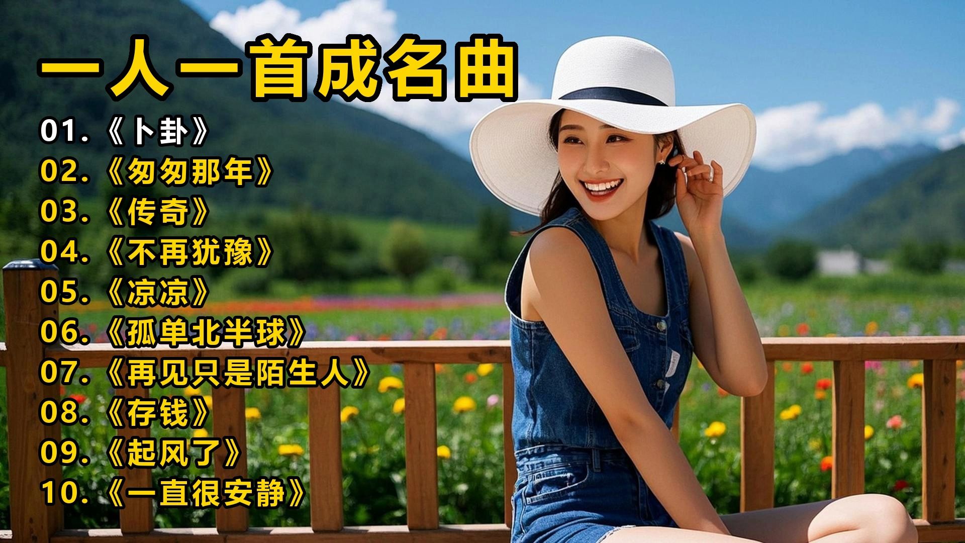 【一人一首成名曲】《卜卦》《匆匆那年》《传奇》《不再犹豫