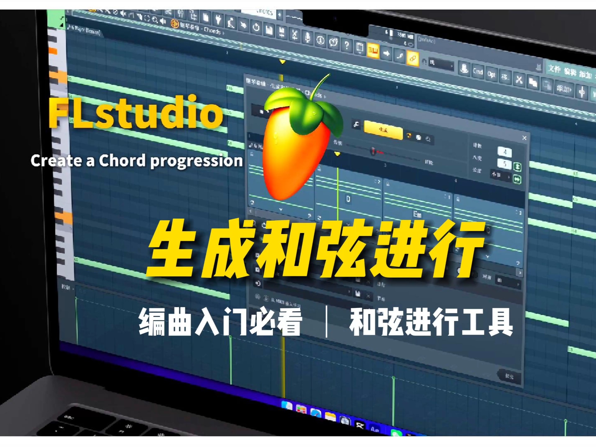 编曲提高效率神器！Flstudio一键生成和弦进行～