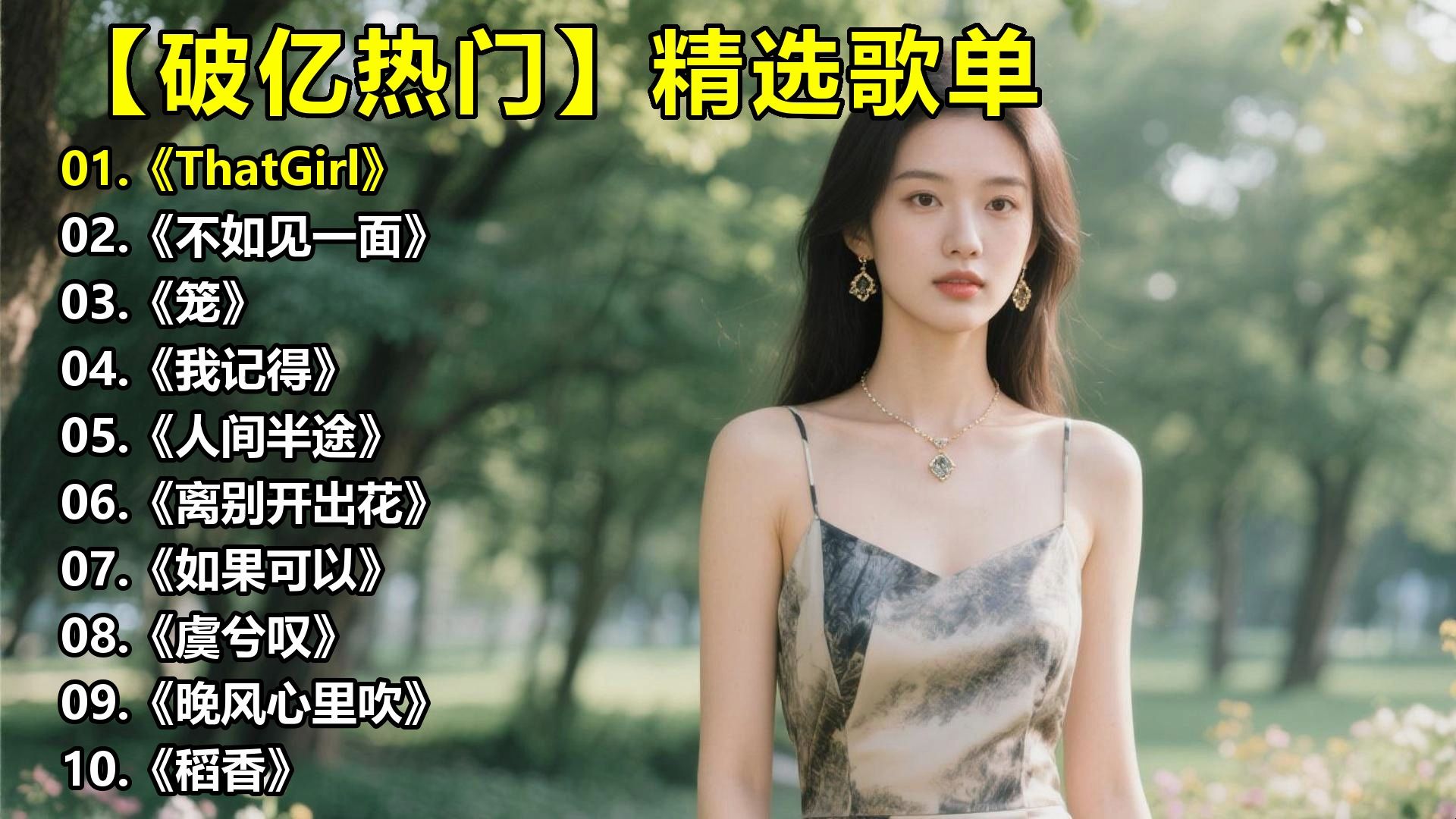 【破亿热门】精选歌单《ThatGirl》《不如见一面》《笼》《我