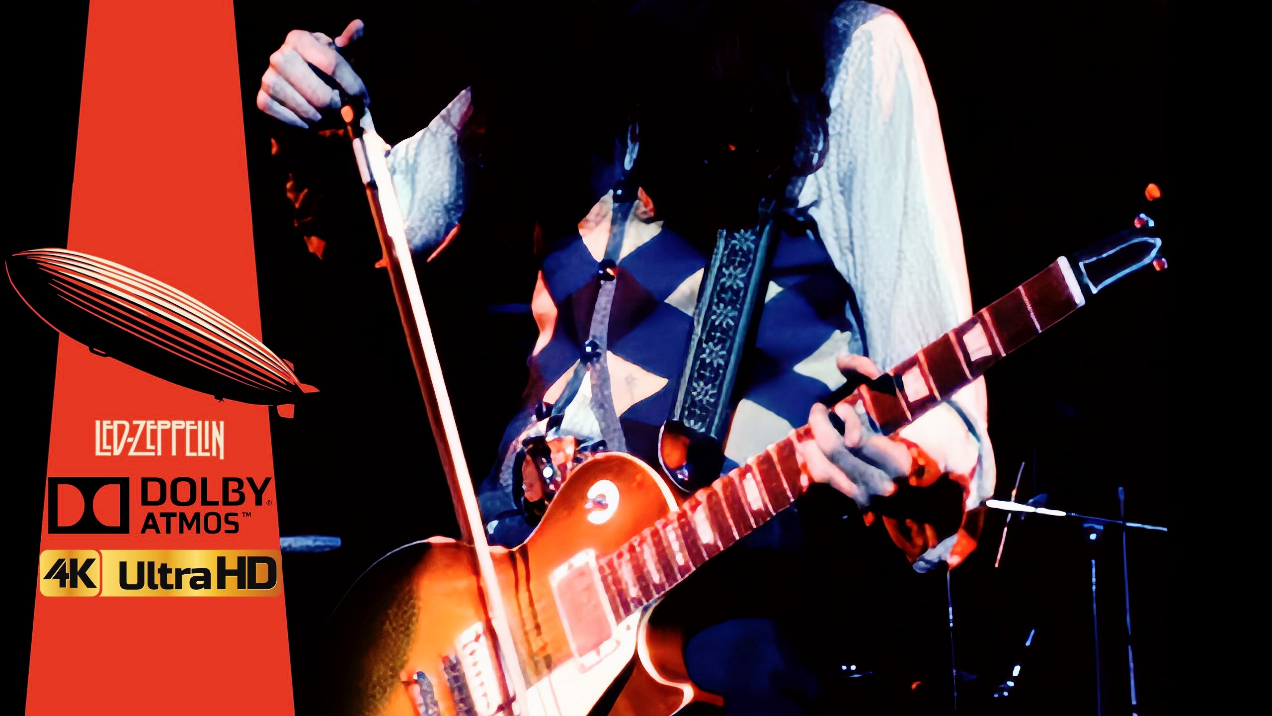 【Led Zeppelin】神级施法Solo，极限音画质收蔵！70年4K杜比全景