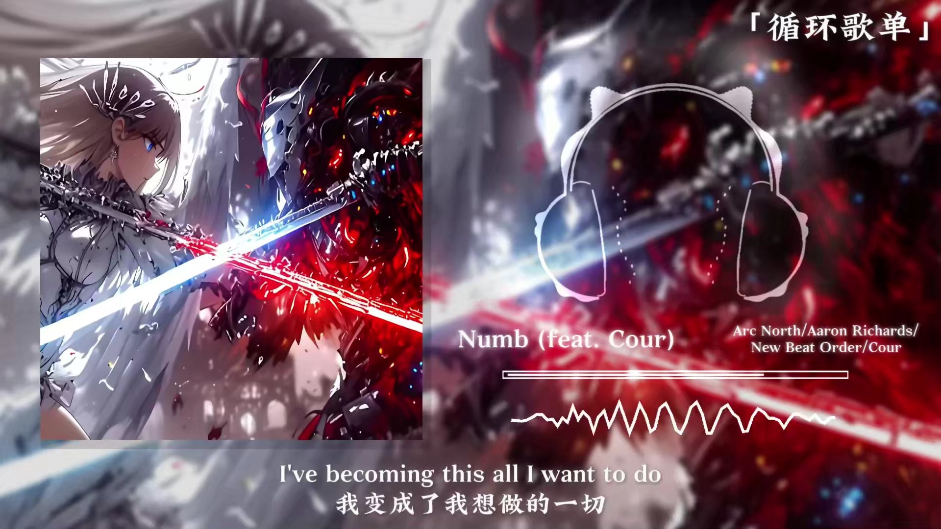 循环歌单《Numb (feat. Cour)》|“我们崇尚万物，我们追随自由