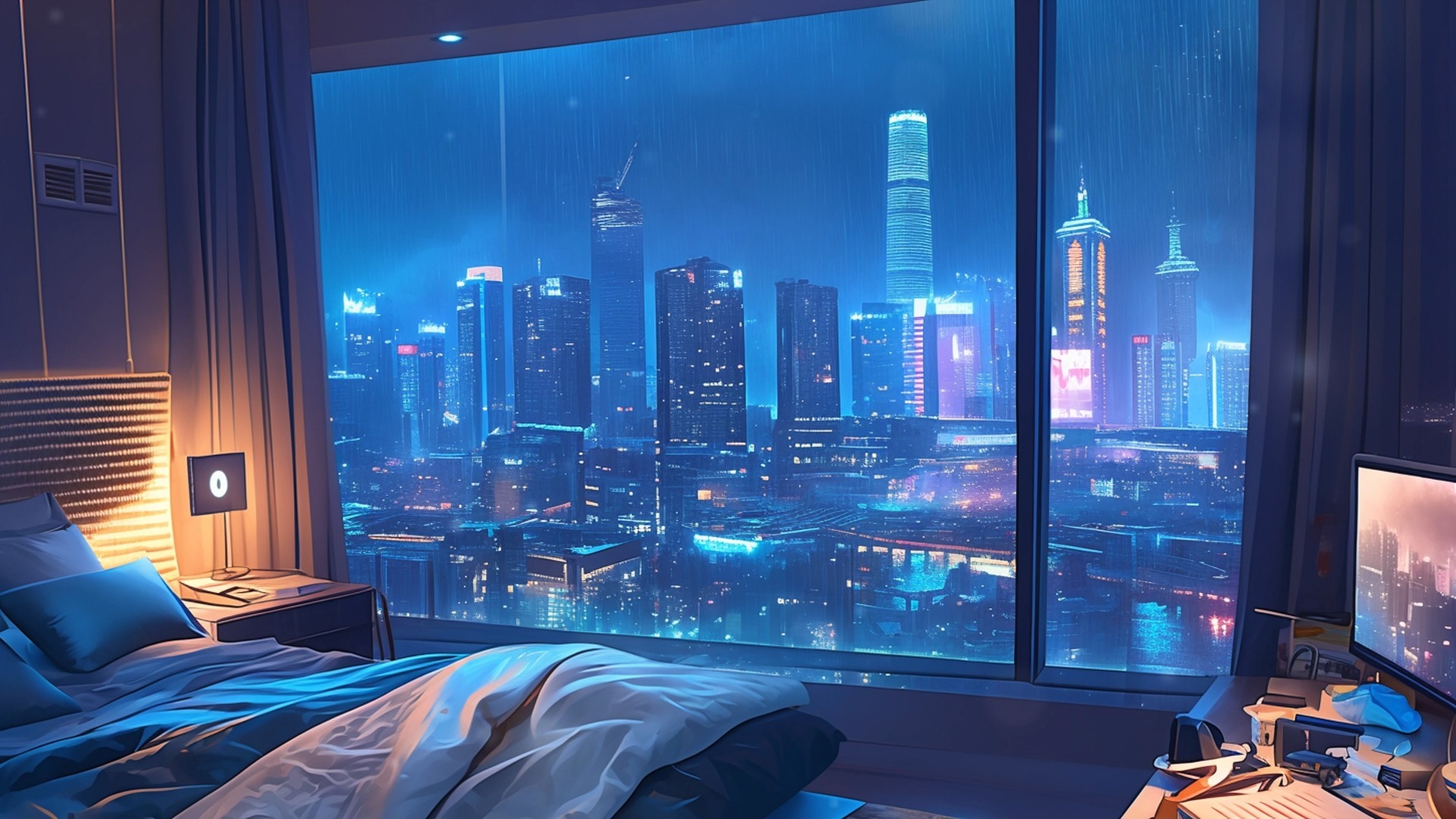 【Lofi Chill | 作业向BGM | 纯音乐】高楼的卧室，在令人不安