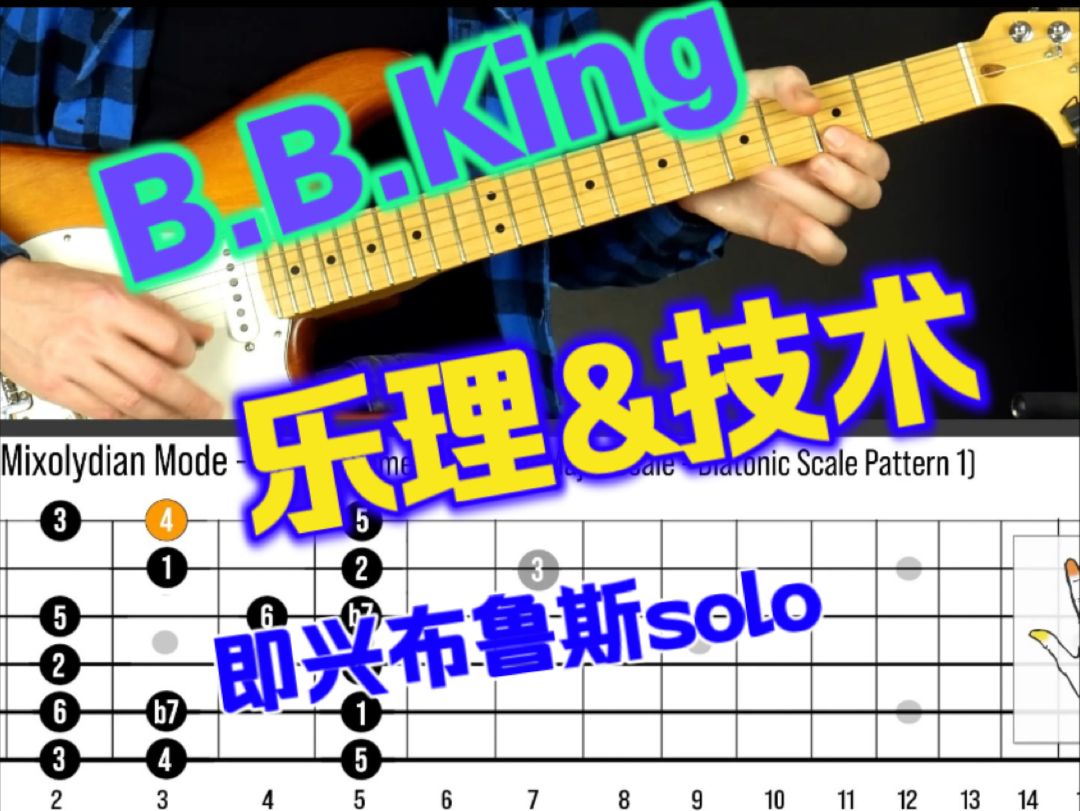 真正的好课-学习B.B.King的即兴思路、手法技术以及乐理知识