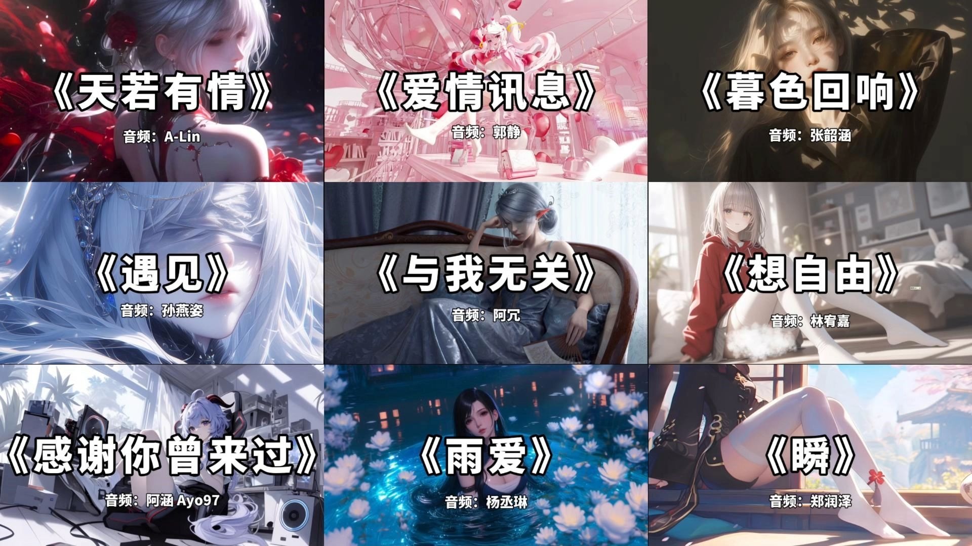 【精选歌曲合集】“花开花落终有时，相逢相聚本无意。”