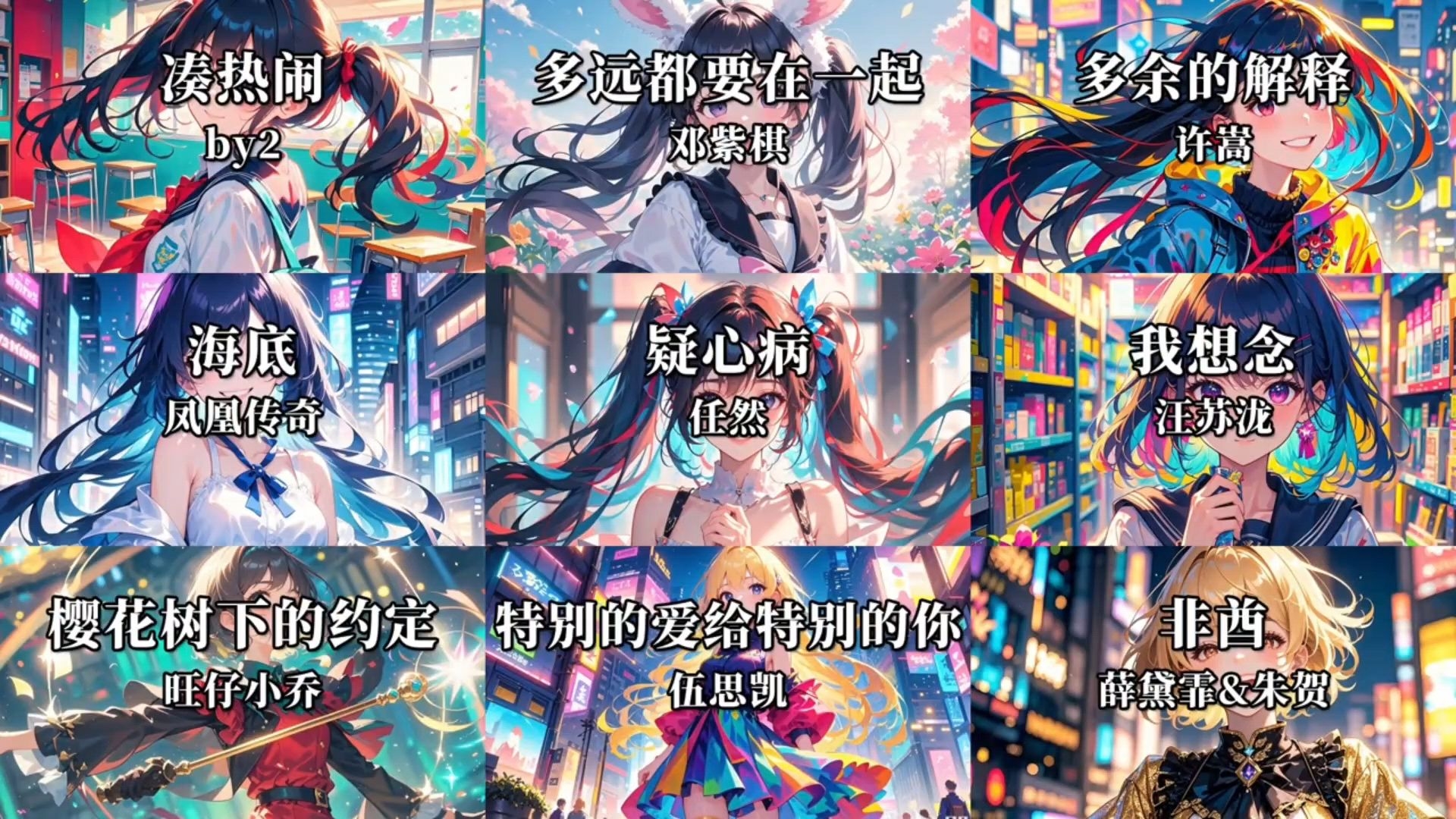 盘点九首超好听的宝藏歌曲，戴上耳机一起来欣赏吧！#每日推荐歌