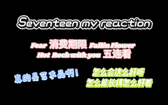 【Seventeen】MV五连看 怎么mv都能拍的像艺术品啊喂 一张张