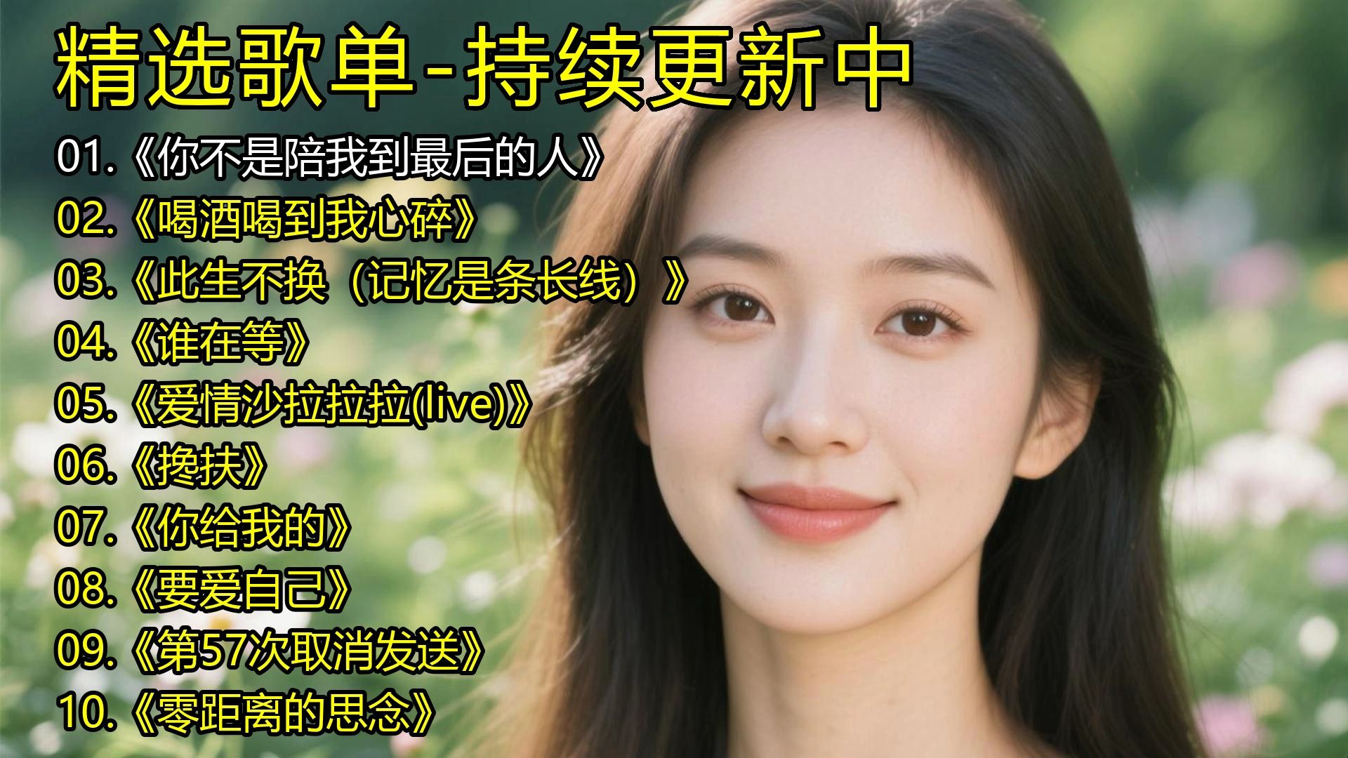 抖音热歌《你不是陪我到最后的人》《喝酒喝到我心碎》《此生