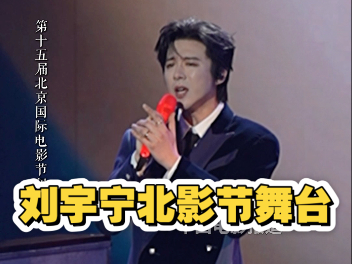 刘宇宁在第十五届北影节闭幕式颁奖典礼献唱《永不散场的告白