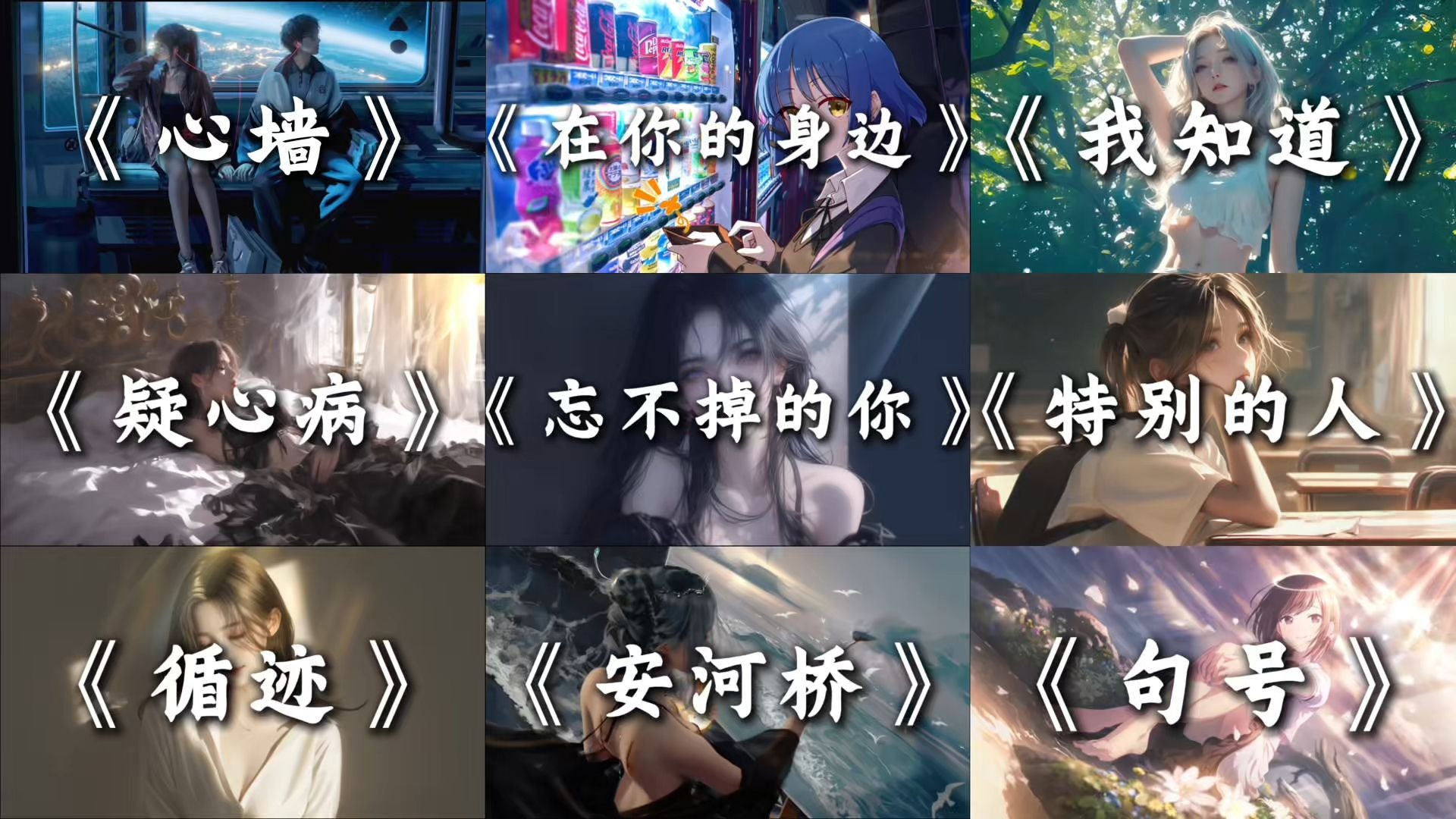 宝藏歌曲合集 | “你的心有一道墙 但我发现一扇窗。”