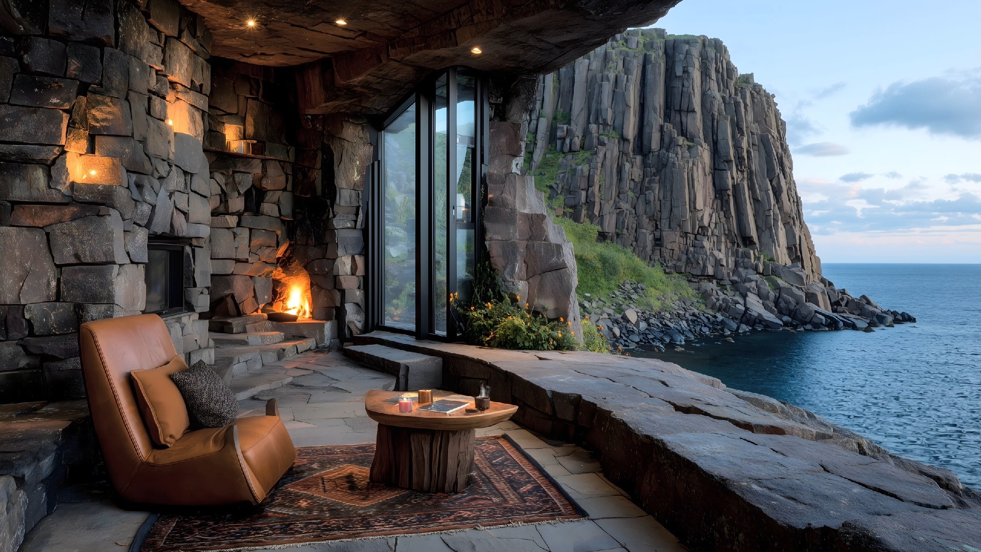 在世界的尽头，建一座自己的宇宙 | Lofi & 壁炉火光 | 这间悬