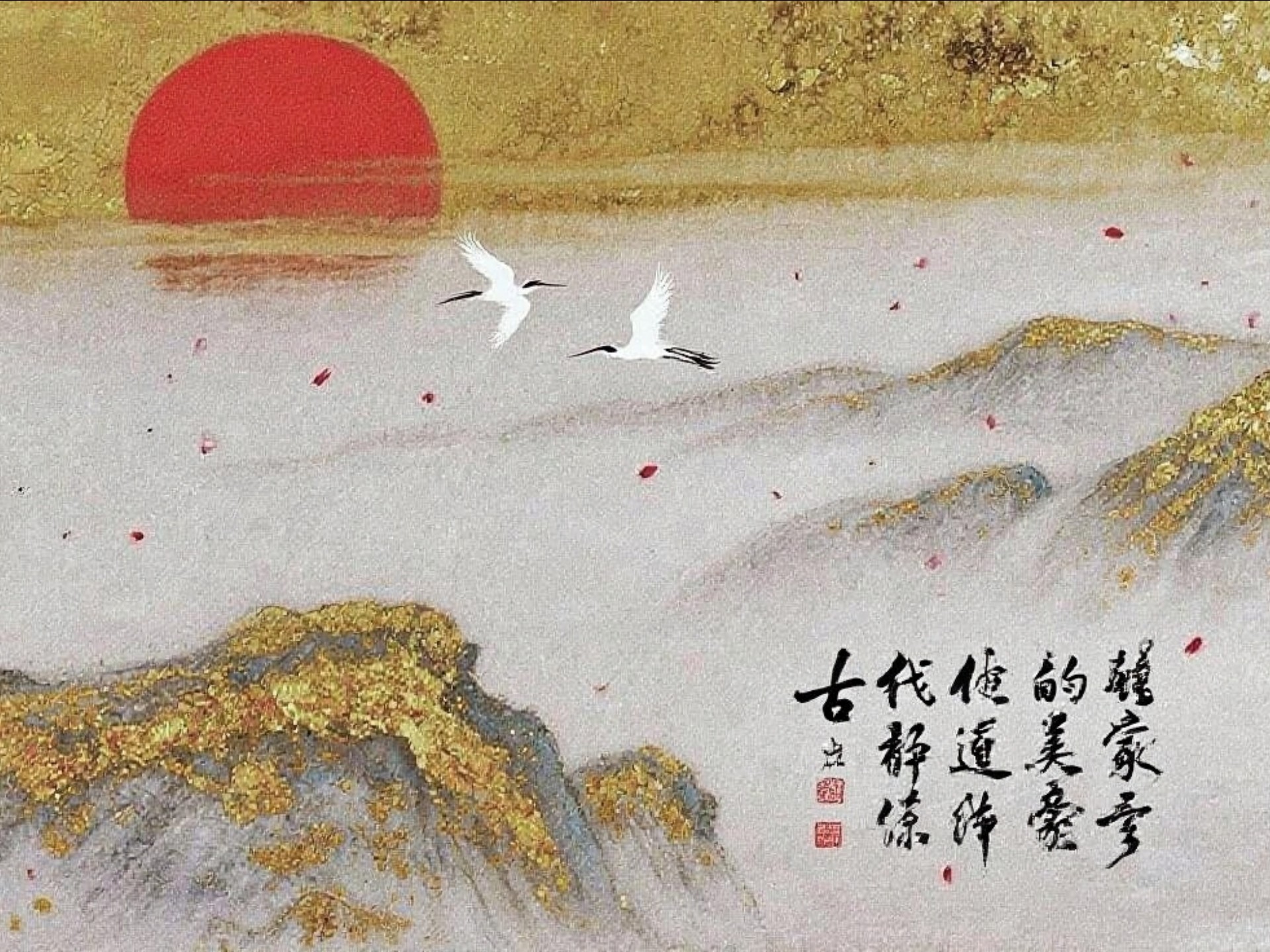 「Play list」·金晖暮景，鹭影落英间。|宿命感古风纯音乐|学