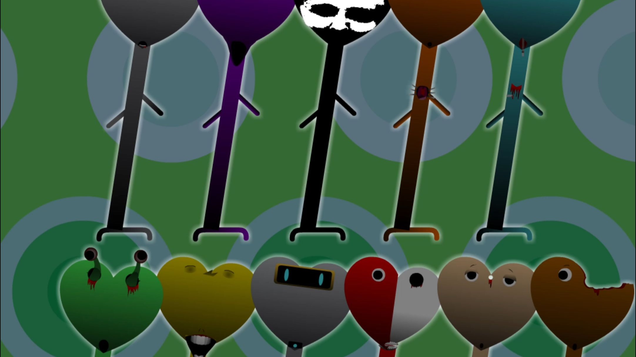 节奏盒子舞蹈大心形脸版