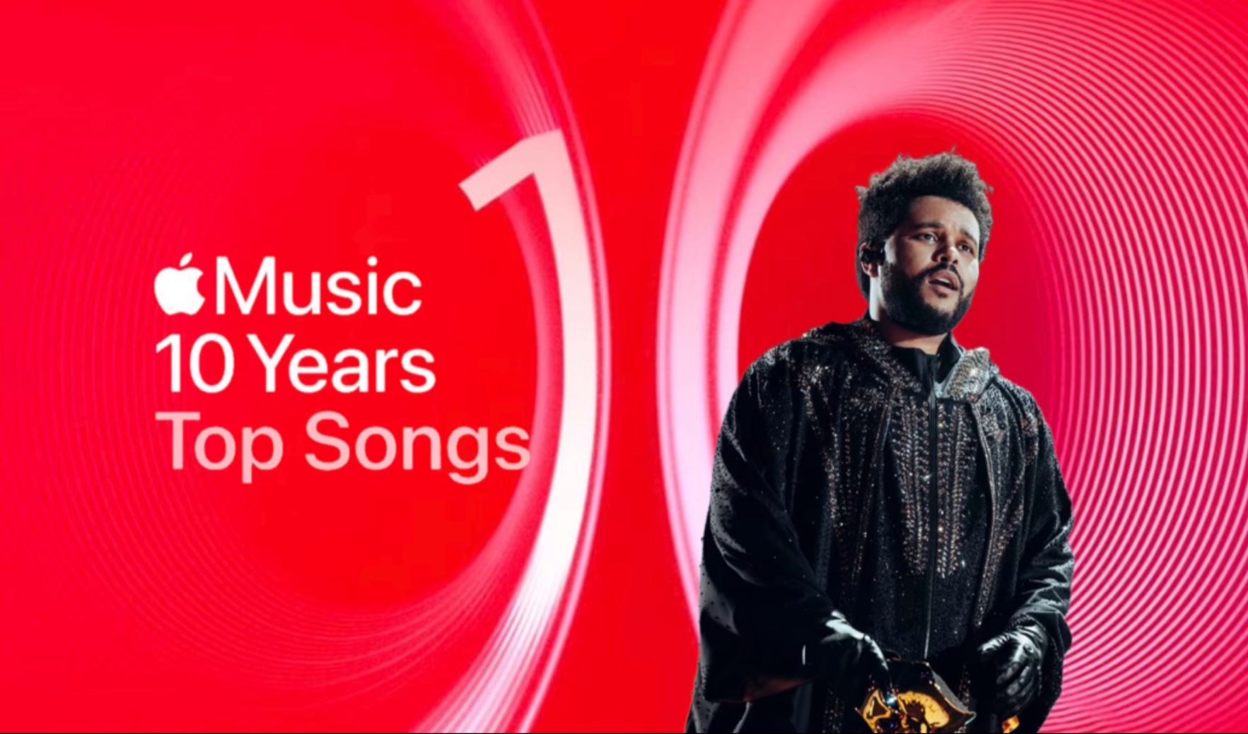 The Weeknd进入苹果音乐十年来播放量前500的歌曲中，你最喜欢