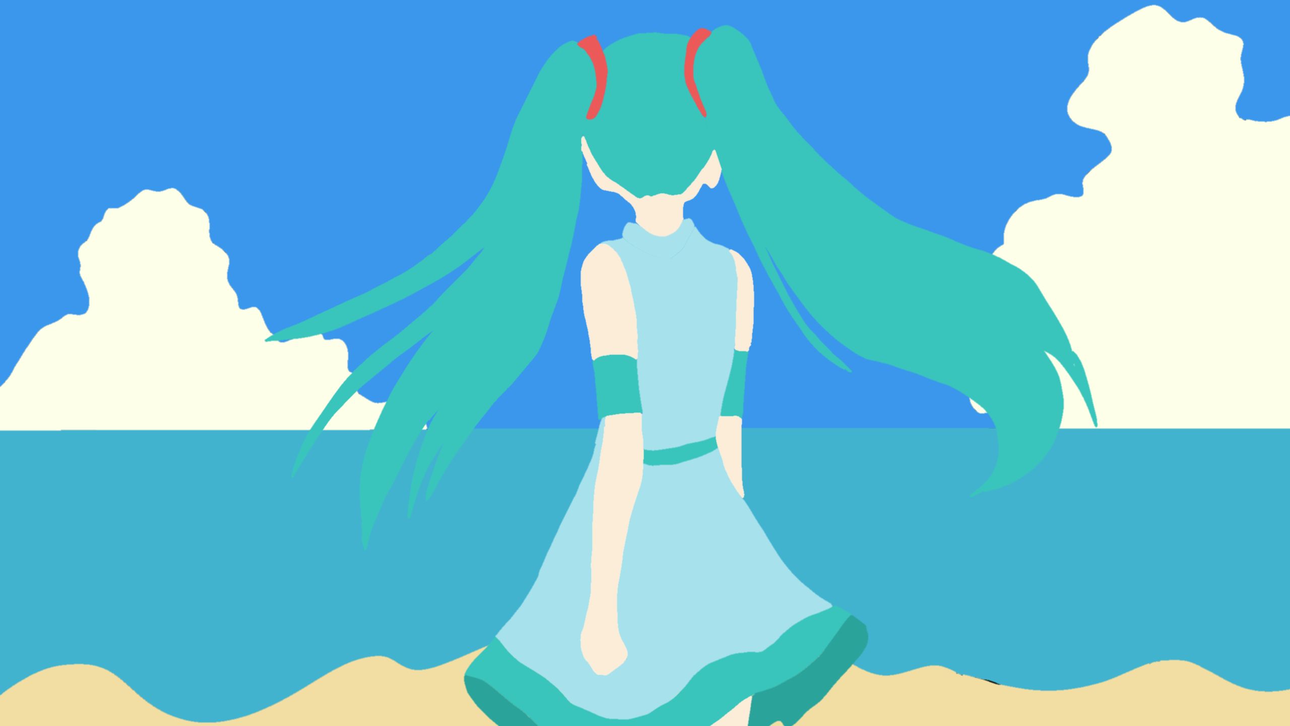 【初音ミク/原创】在梦的海岸线 feat. 初音ミク【氛围感/Voc