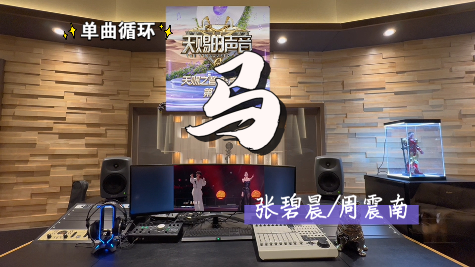 循环歌单｜在百万录音棚听 张碧晨/周震南《马》【单曲循环*5】