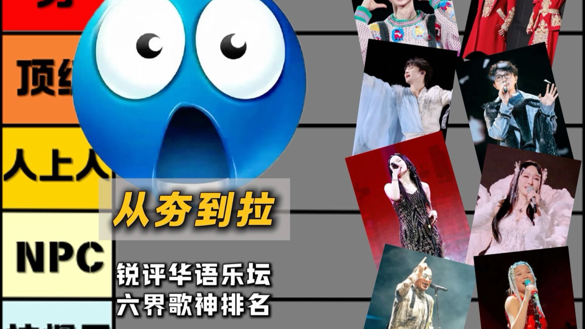 锐评华语乐坛六界歌神排名，周杰伦居然排不上