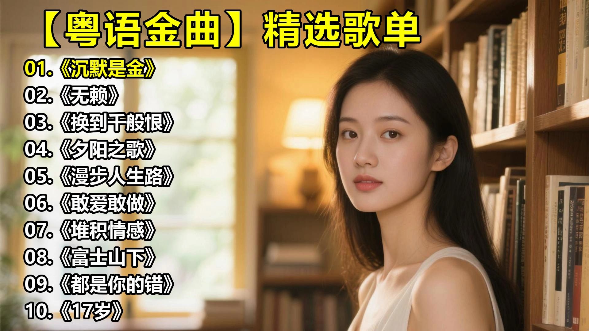 【粤语金曲】精选歌单《沉默是金》《无赖》《换到千般恨》《