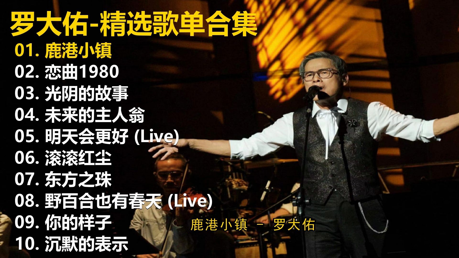 【罗大佑】精选歌单合集《鹿港小镇》《恋曲1980》《光阴的故