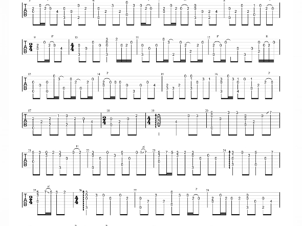 《死别》吉他谱指弹吉他谱