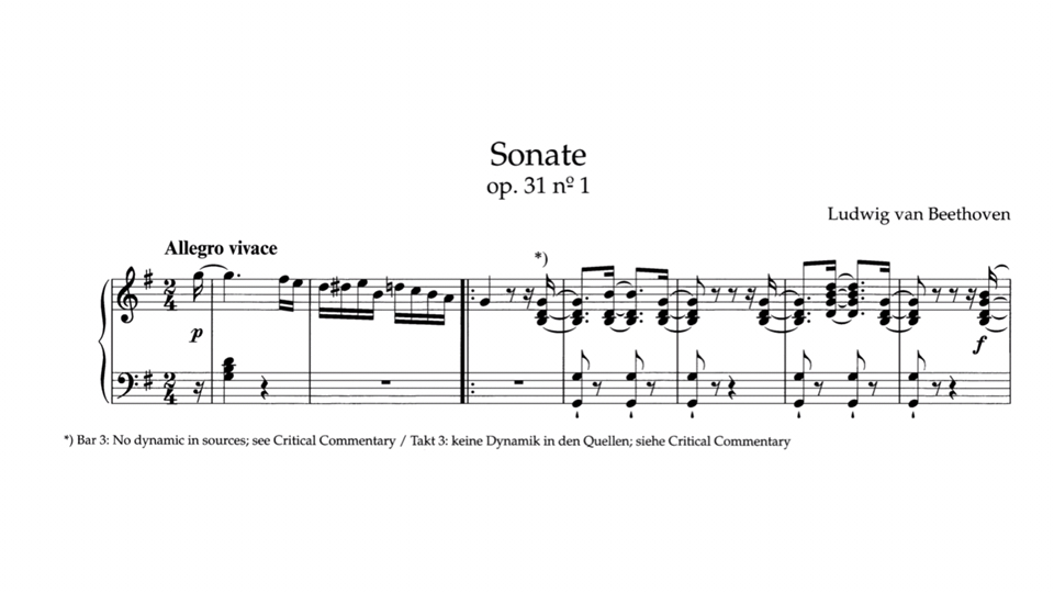 【贝多芬钢琴奏鸣曲曲谱同步全集】G大调第十六钢琴奏鸣曲 Op