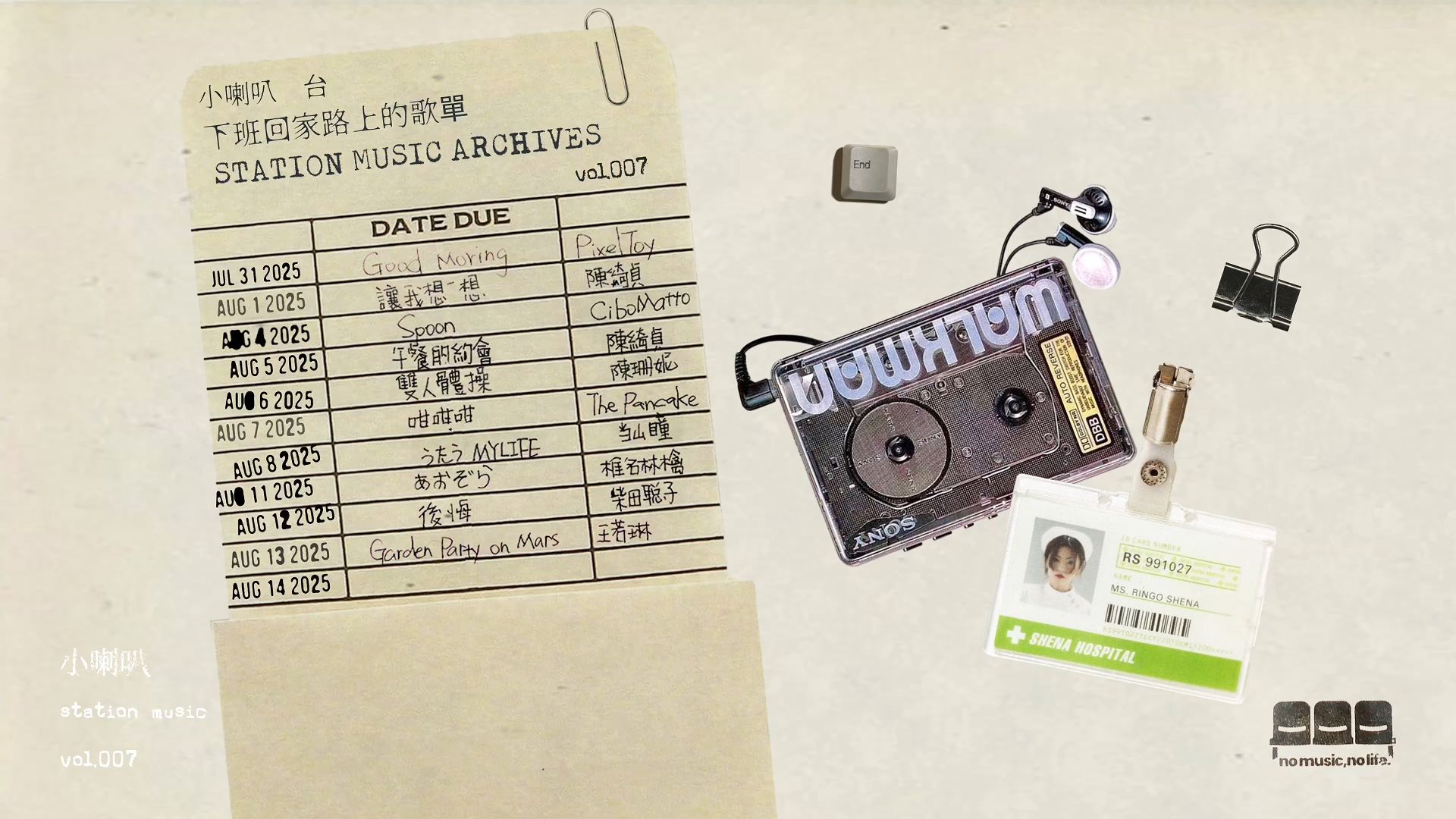 周五下班愉快Playlist｜轻电子 涩谷系｜椎名林檎 陈珊妮 陈绮贞 