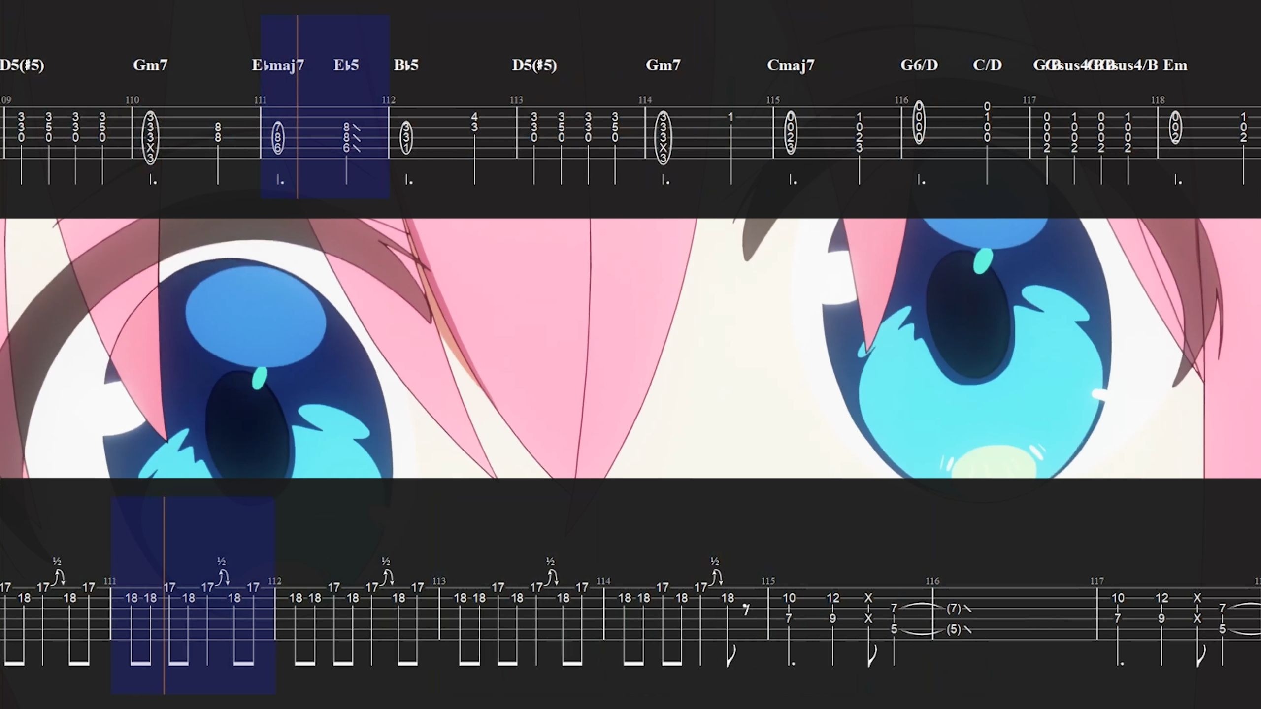 【伴奏附谱】「Re:Re:」孤独摇滚总集篇下 ED  电吉他伴奏+吉