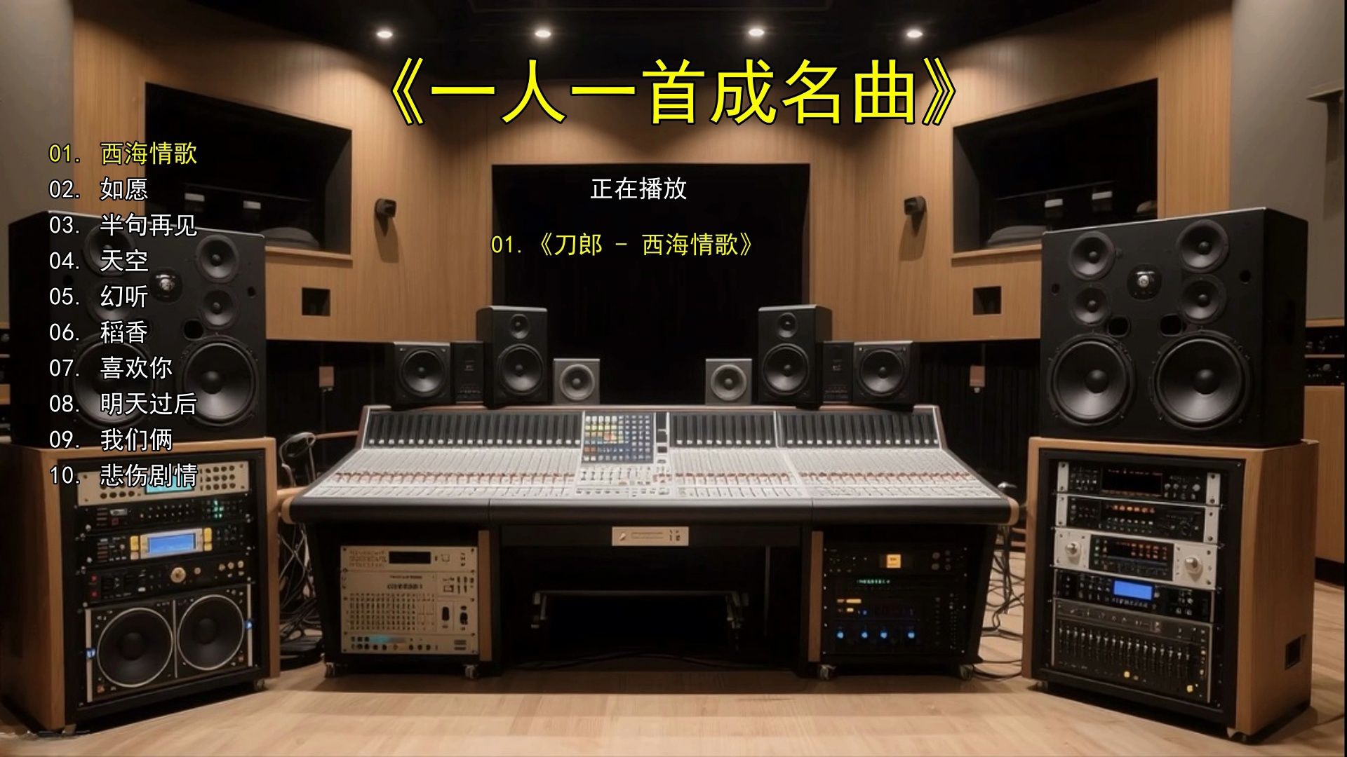 精选歌单合集《刀郎 - 西海情歌》《王菲 - 如愿》《孙燕姿 -