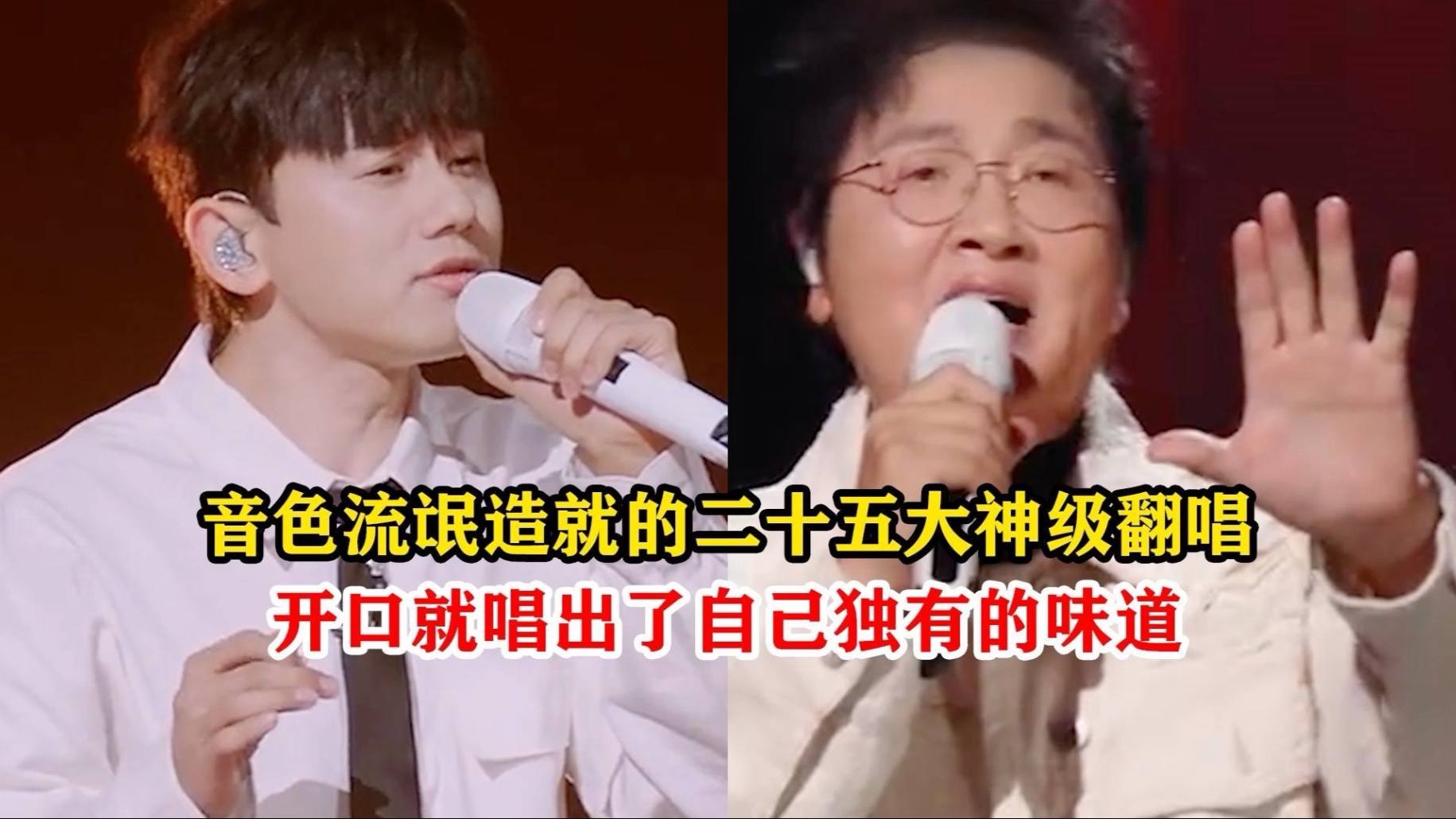 音色流氓在音综造就的二十五大神级翻唱，你更哪首呢？