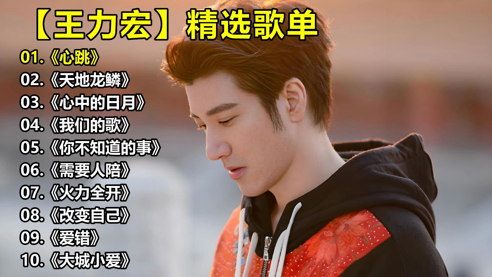 【王力宏】精选歌单《心跳》《天地龙鳞》《心中的日月》《我