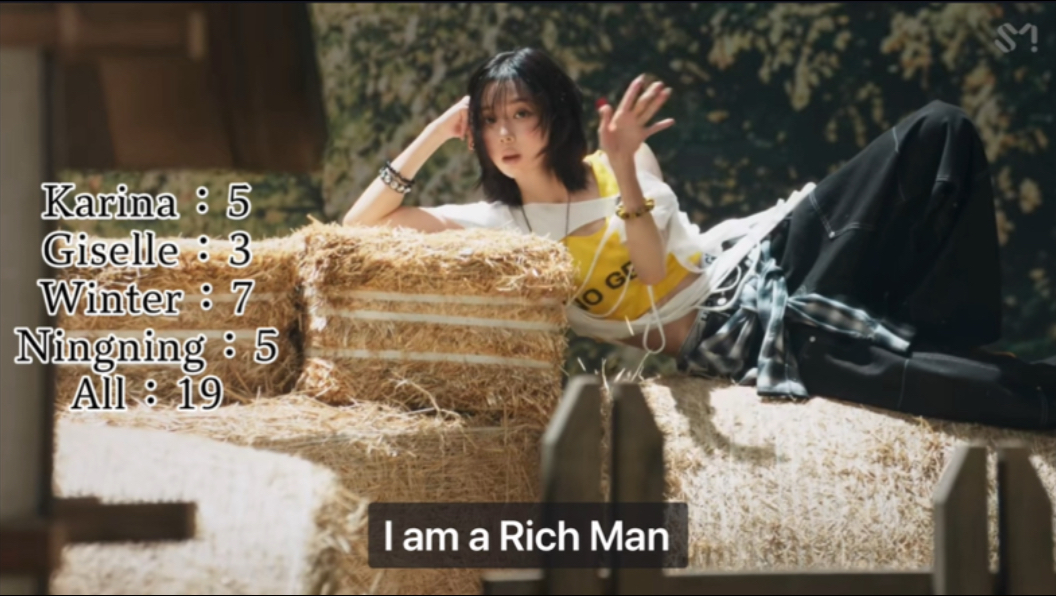 属于金冬天的l’m gonna be a star｜l’m a rich man次数统计
