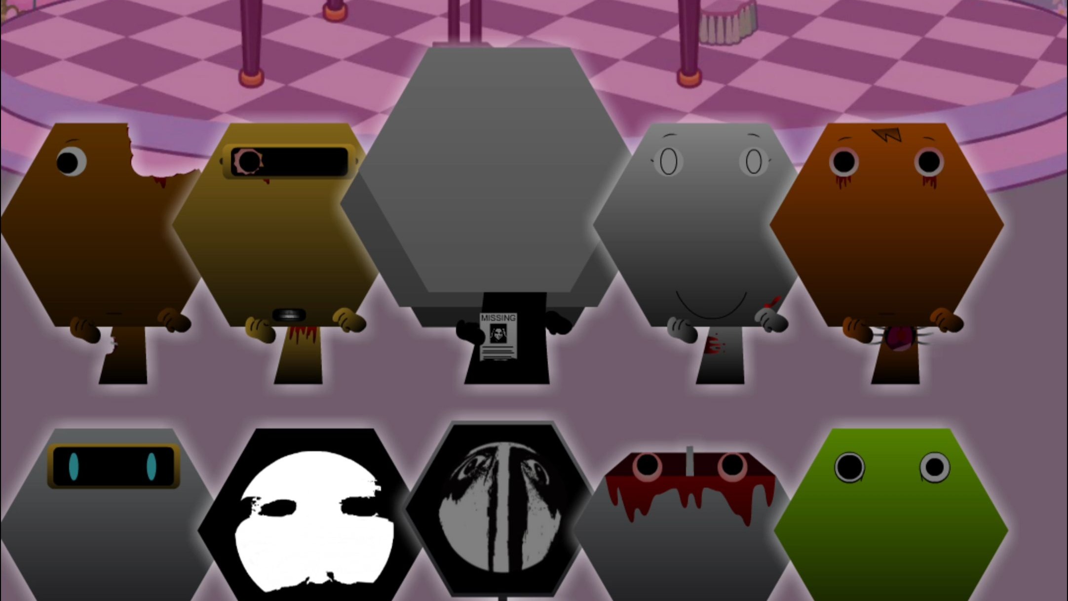 节奏盒子舞蹈大六角形脸版