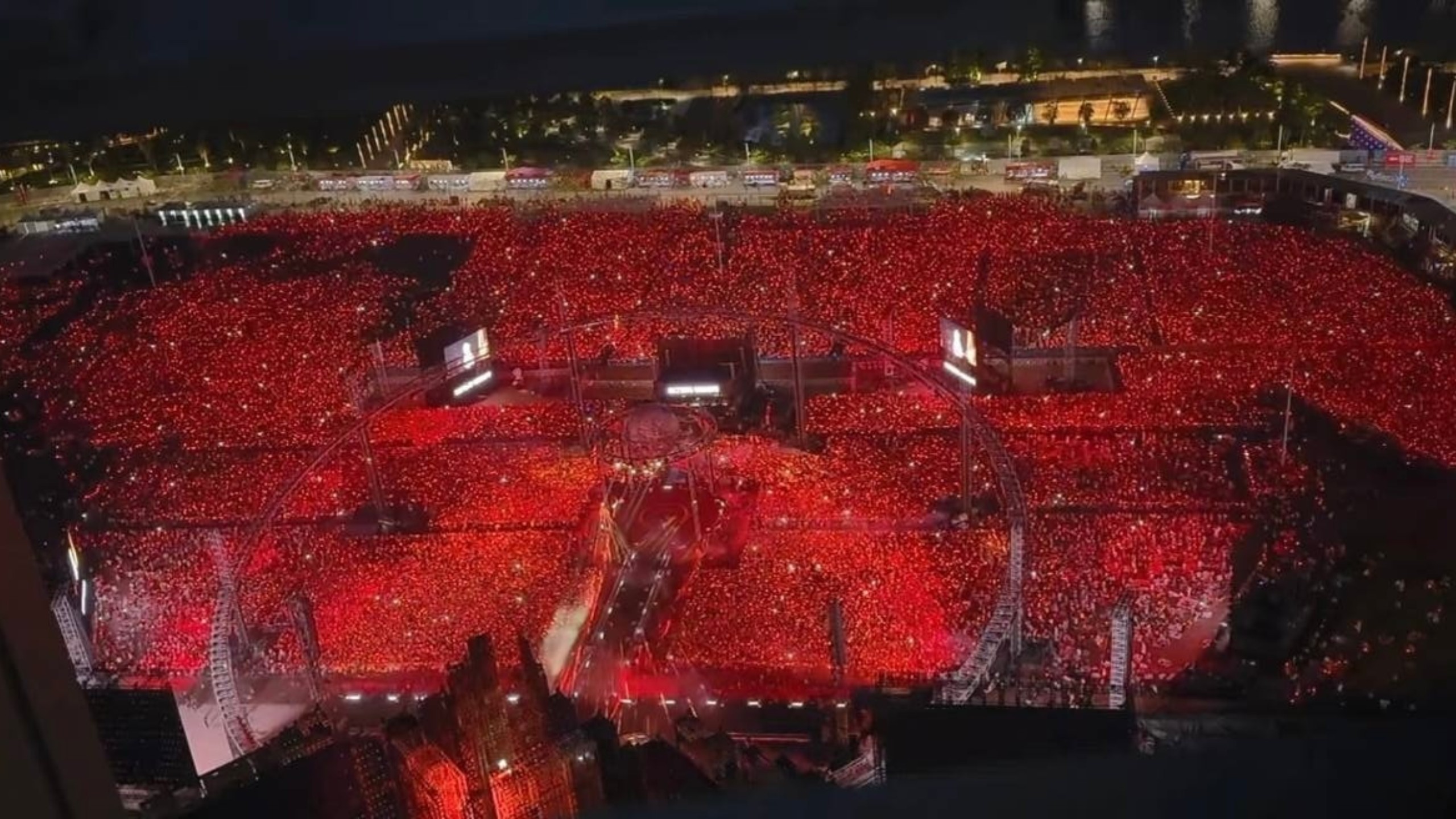 【华晨宇】2025火星演唱会·佛山乐园·一些高空视角的路拍存