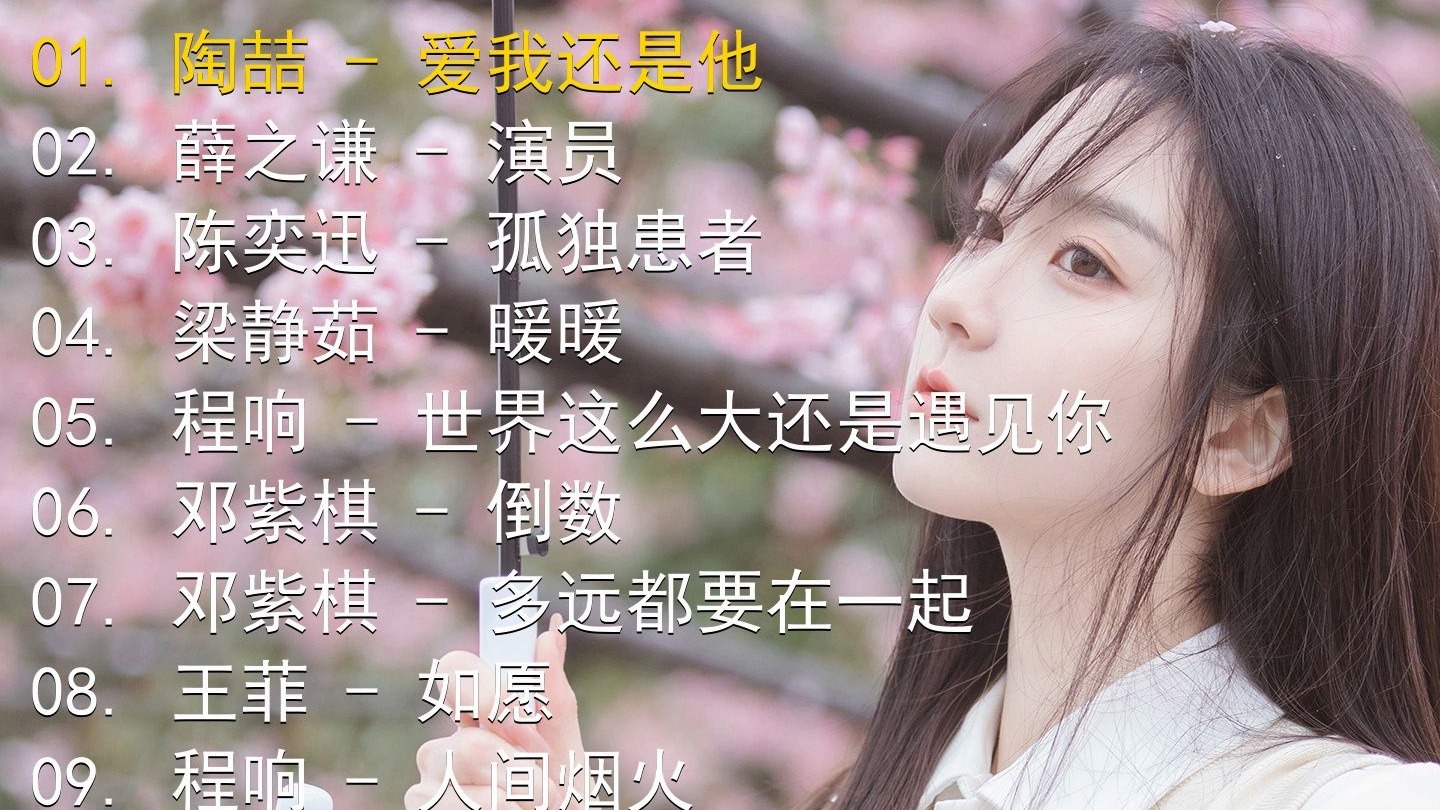 精选歌单合集《陶喆 - 爱我还是他》《薛之谦 - 演员》《陈奕