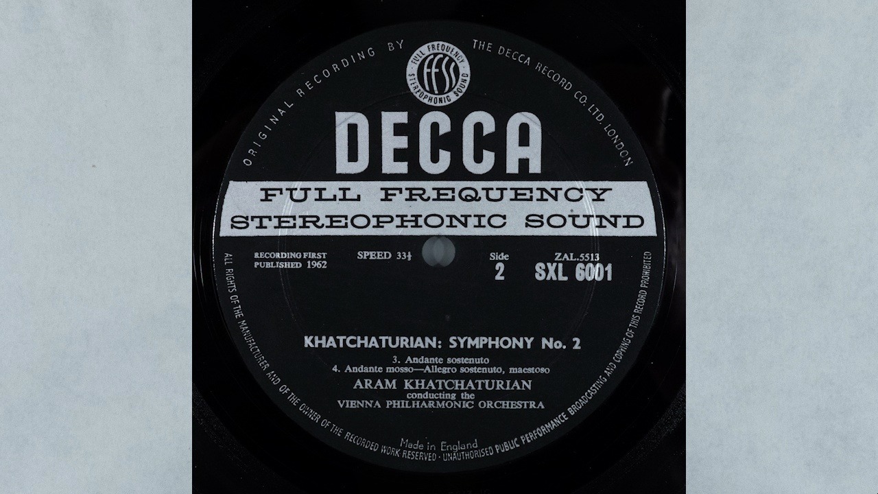 黑胶转录 500 SXL 6001 S2 Aram Khatchaturian - Symphony N