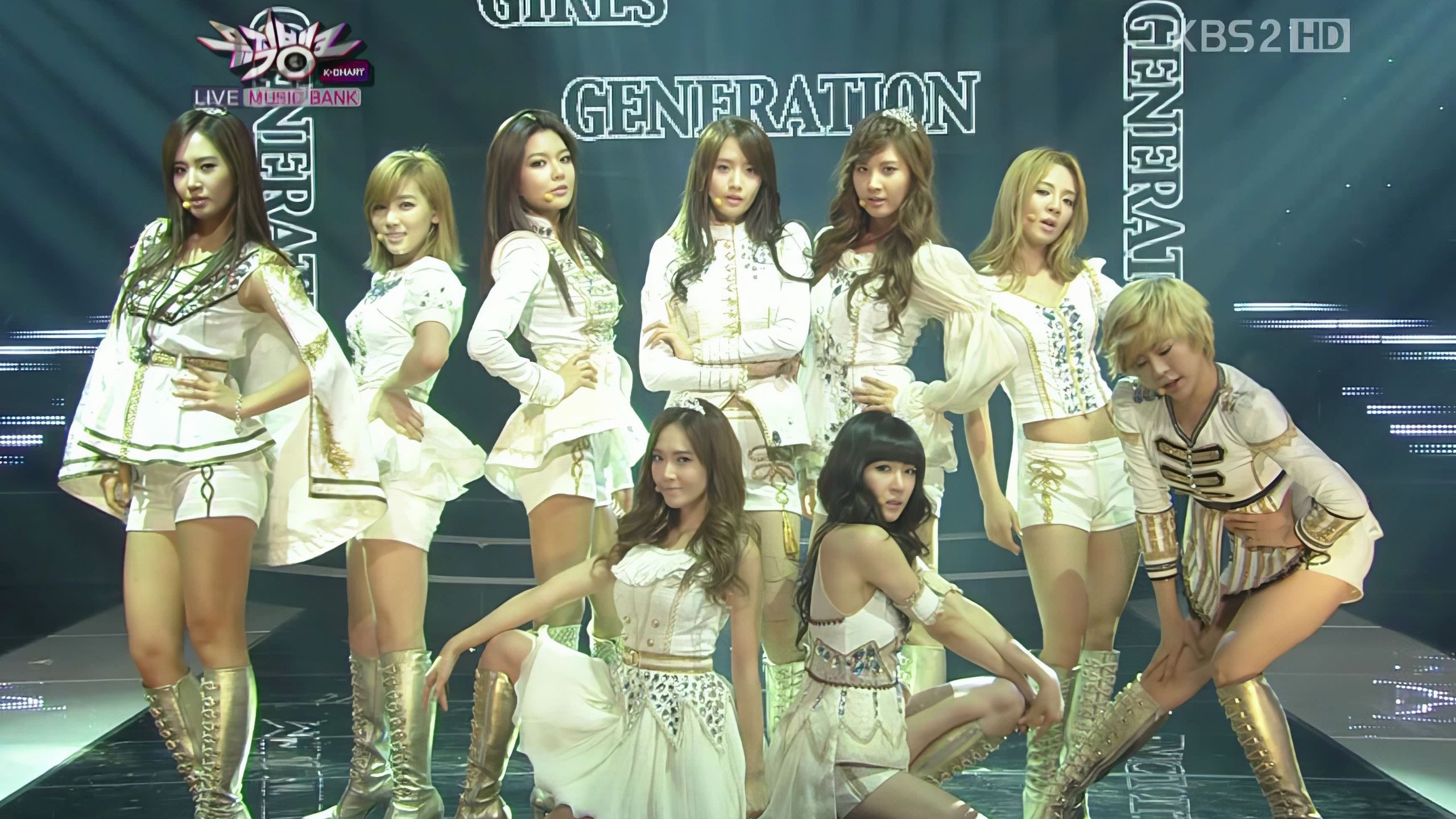 【4K修复】少女时代 - The Boys 111125 KBS music bank1802