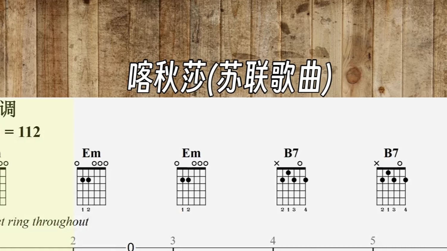 【吉他指弹谱】喀秋莎(苏联歌曲) 【吉他指弹谱】喀秋莎(苏联歌曲)