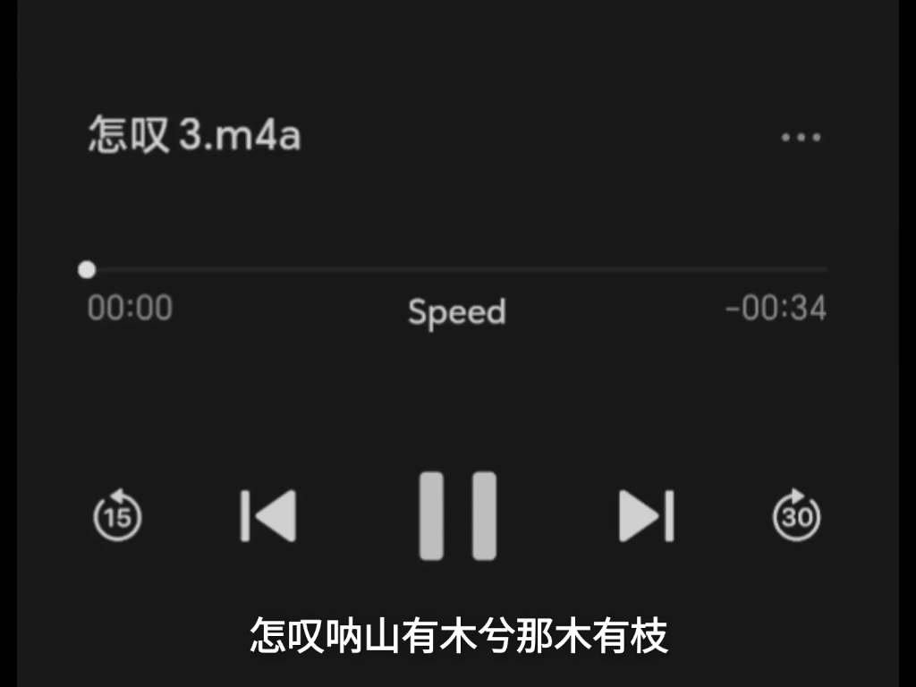 “怎叹呐山有木兮木有枝” “怎叹呐山有木兮木有枝”